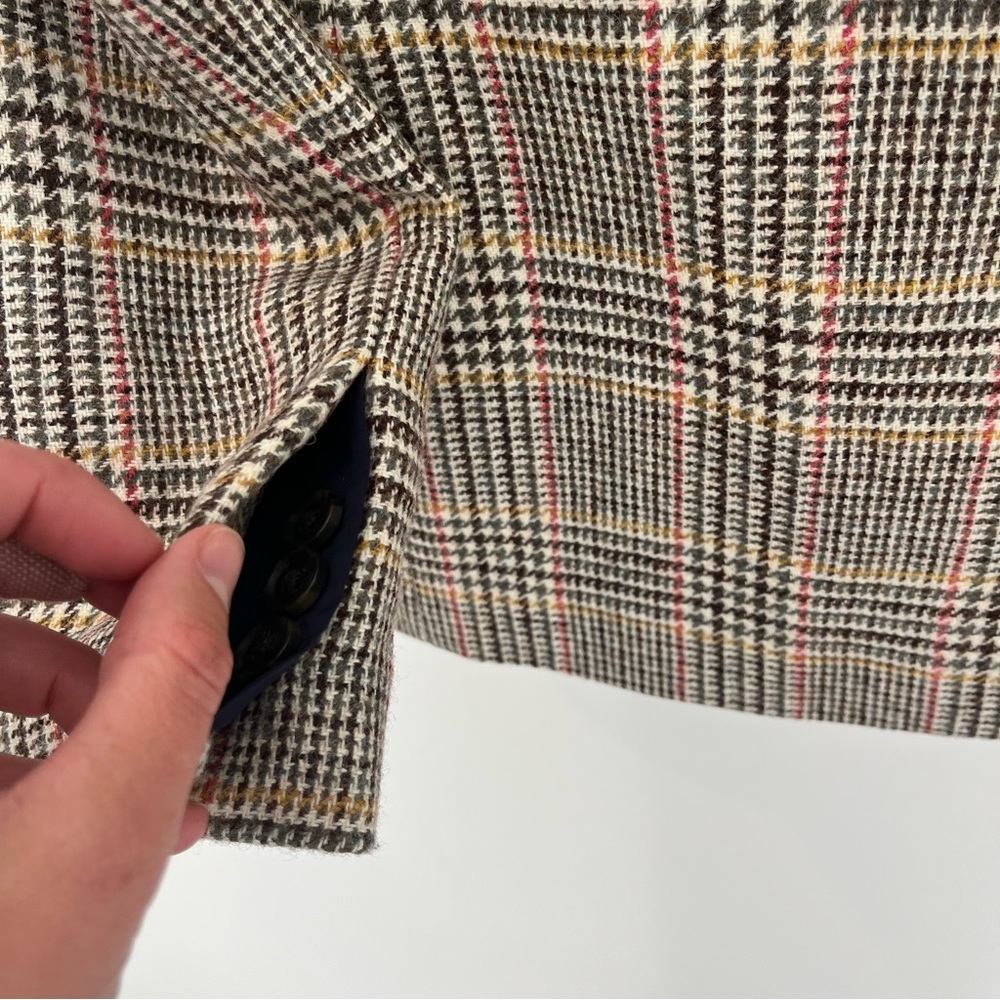 J. Crew Somerset Blazer in Glen Plaid English Wool Tailored Fitted | women’s 6T - Picture 7 of 15